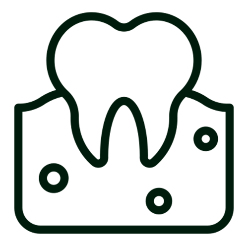 Tratamos inflamações gengivais e perdas ósseas, prevenindo mobilidade e perdas dentárias. Usamos técnicas modernas que preservam os dentes, recuperam a saúde bucal e mantêm o sorriso bonito e funcional por mais tempo.